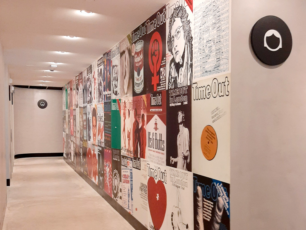 Carteles decorativos instaldos Rotulación y Señalética TimeOut MARKET proyecto ESSA PUNT