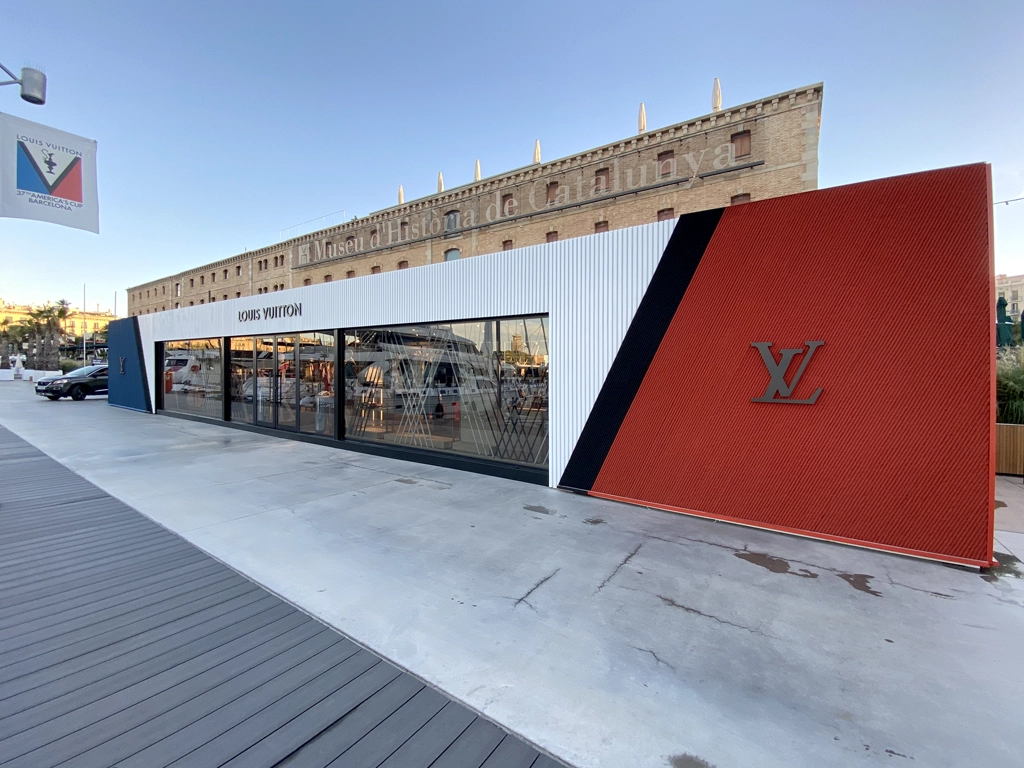 Resultado Pop Up de lujo Louis Vuitton en la Copa América 2024 proyecto ESSA PUNT