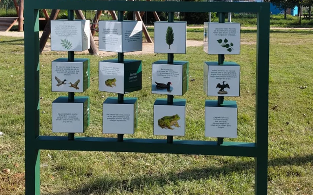 Señalización interpretativa del Parc Fluvial del Riu Anoia