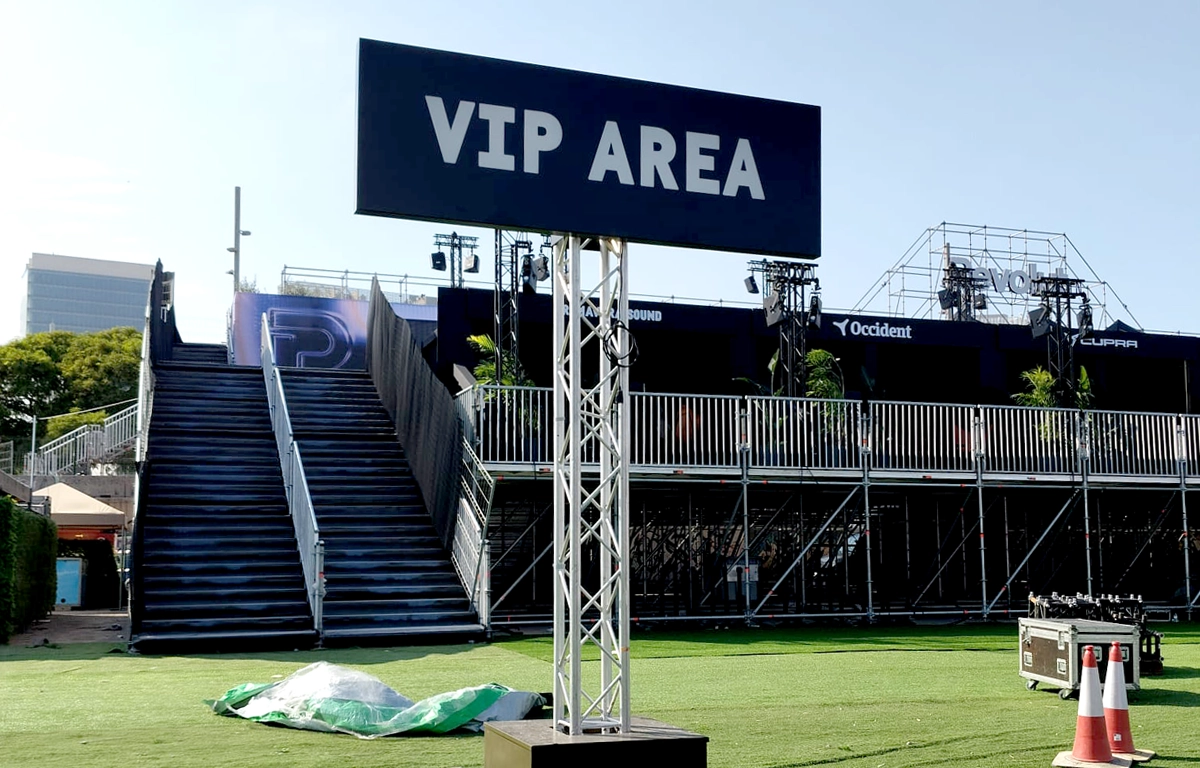 VIP ÀREA rotulación eventos festivales como el Primavera Sound 2026